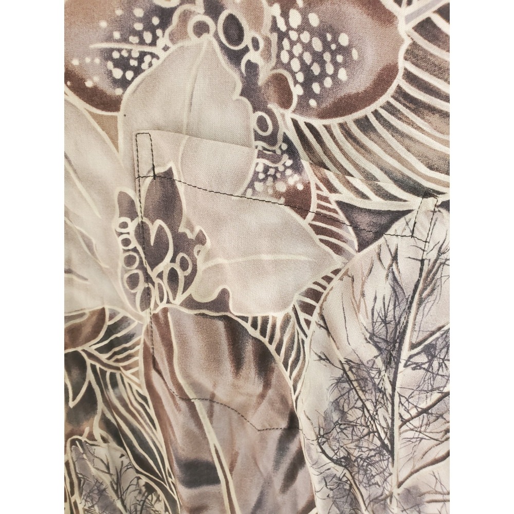 VTG Hilo Hattie The Hawaiian Original Mens 3XL Rayon Challis Floral Shirt - Picture 3 of 7